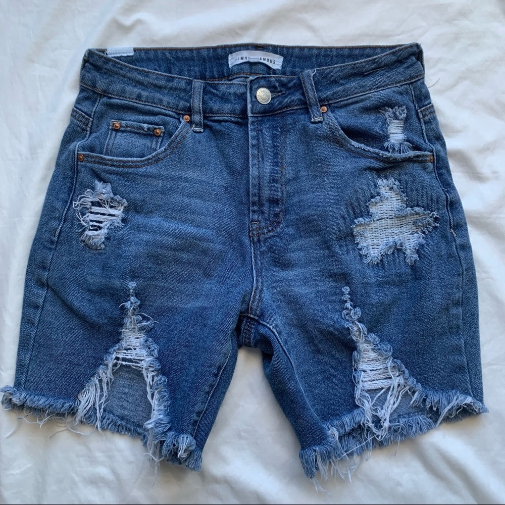 Almost Famous • Distressed Denim Shorts 5